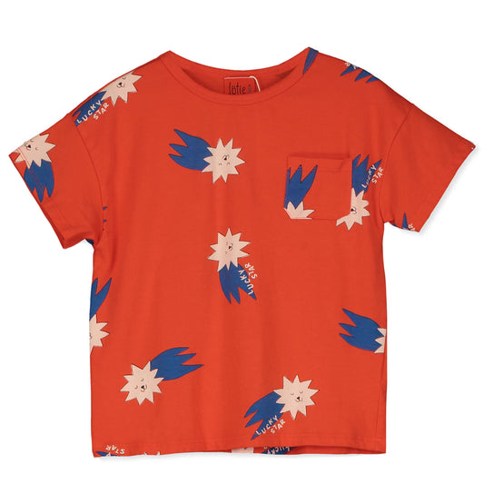 Lötiekids T-Shirt  'Lucky Blue Stars' aus Bio-Baumwolle