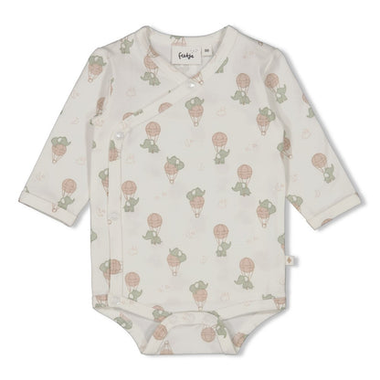 Feetje Wickelbody AOP 'Elephant'