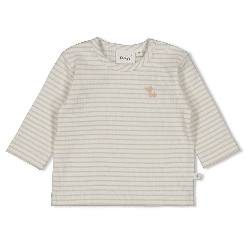 Feetje Langarmshirt gerippt Ringel 'Elephant'
