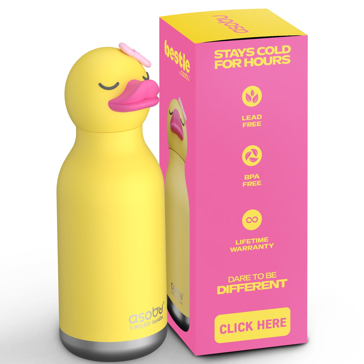 Asobu Trinkflasche Bestie Bryn The Duck