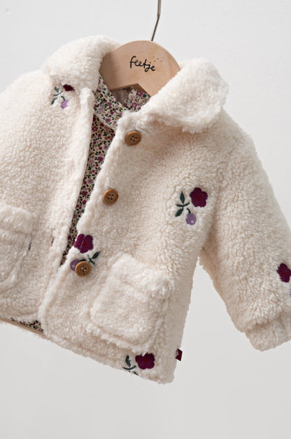 Feetje Teddy Jacke mit Stickerei - Afternoon Tea