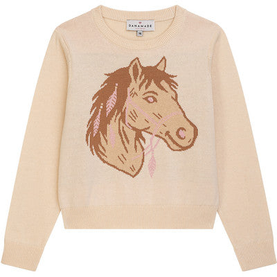 Danamade Strickpullover mit Pferd DMIRIAM