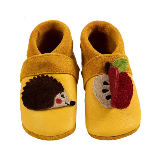 Lederschuhe Igel und Apfel von Pantolinos