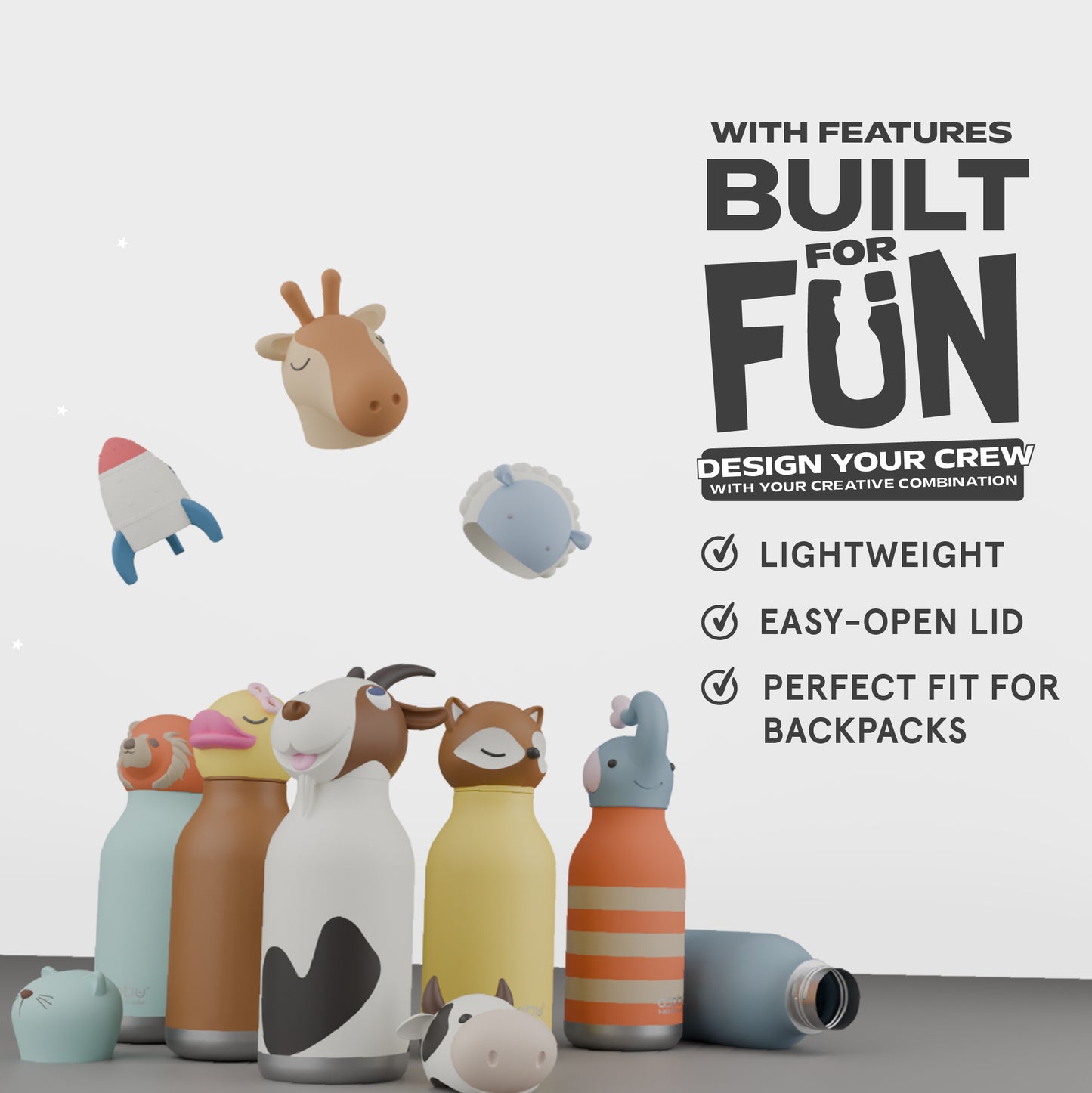 Asobu Trinkflasche Bestie Sparkle The Unicorn