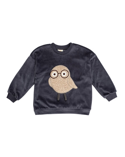 Wooly Organic Signature Sweatshirt mit Eule