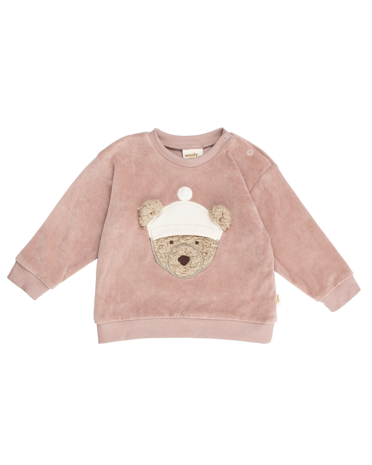 Wooly Organic Signature Sweatshirt Velours mit Teddy GOTS