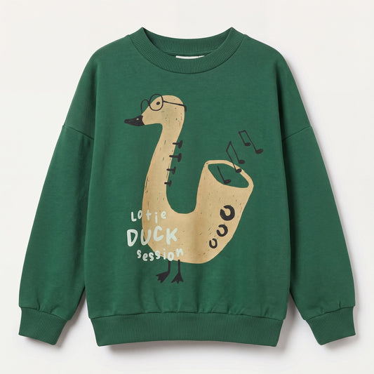Lötiekids Sweatshirt Duck Session Green