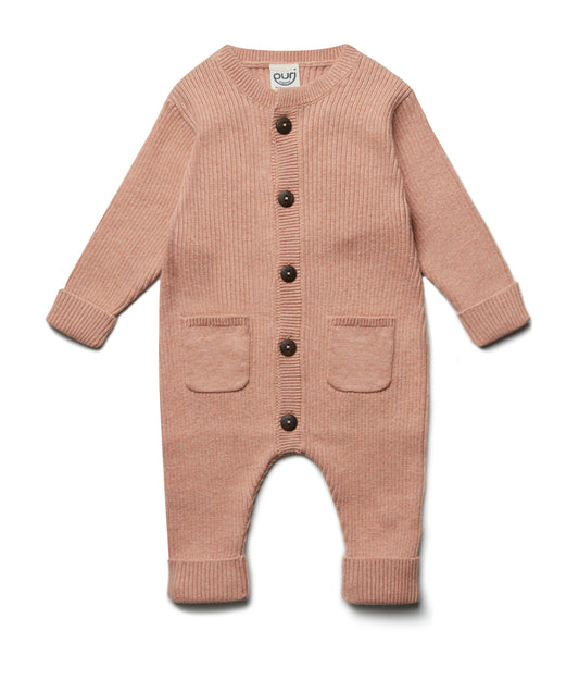 Puri Overall Rippstrick mit Schurwolle
