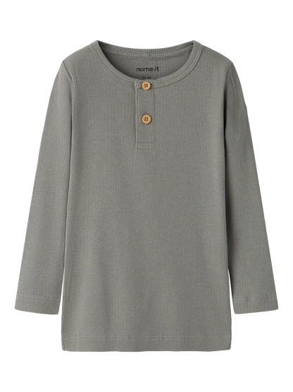 Name it Langarmshirt Basic gerippt