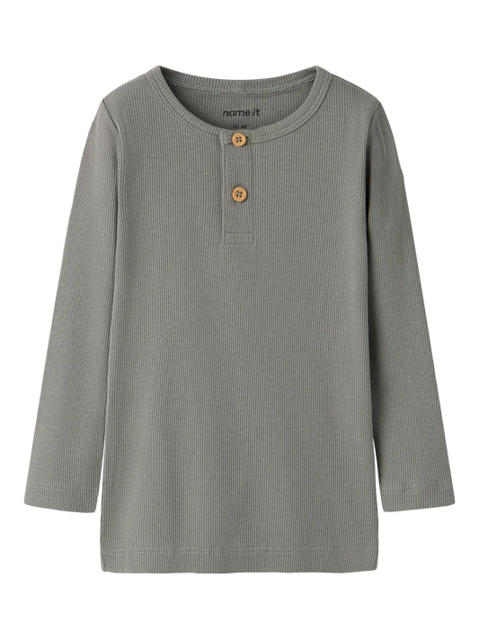 Name it Langarmshirt Basic gerippt