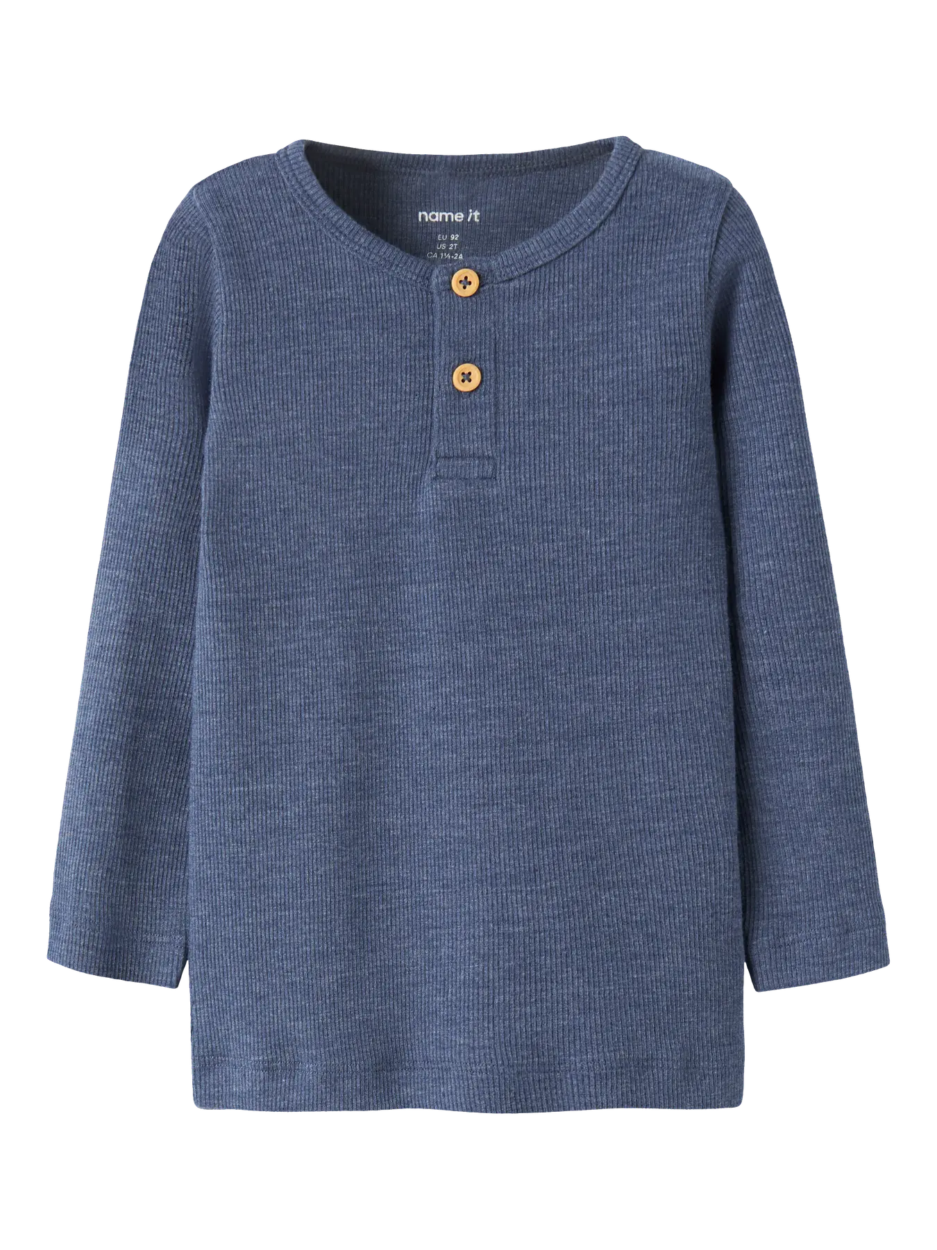 Name it Langarmshirt Basic gerippt