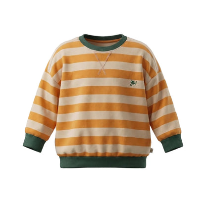 Your Wishes Sweatshirt gestreift Gelb/Grün