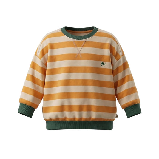 Your Wishes Sweatshirt gestreift Gelb/Grün