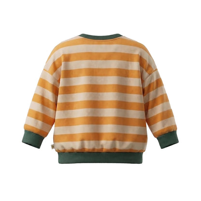 Your Wishes Sweatshirt gestreift Gelb/Grün