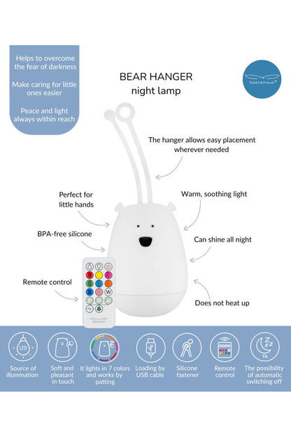 Rabbit & Friends Nachtlampe Hanger Bear