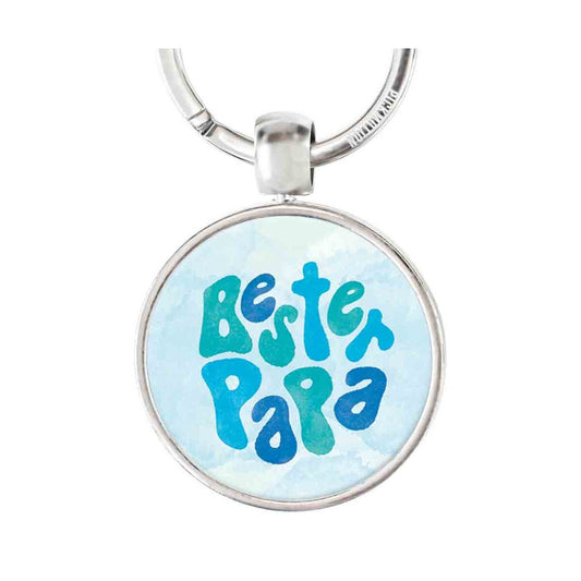 Pickmotion Schlüsselanhänger 'Bester Papa blau'