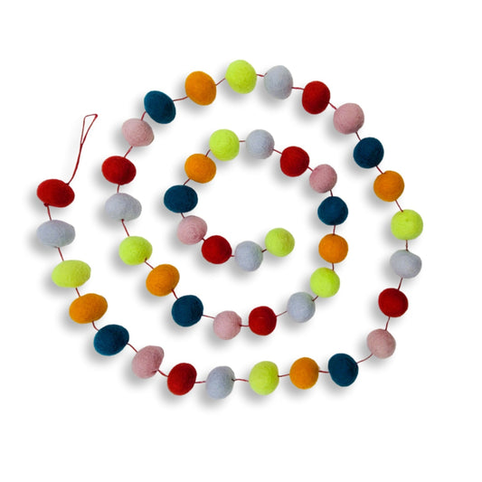 Frida feeling Filz Hänger - Dicke Kugeln in Neon