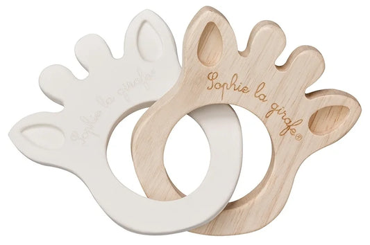 Sophie la girafe® So'Pure - Greifling/Beißring Silhouette / Naturkautschuk + Kautschukbaumholz