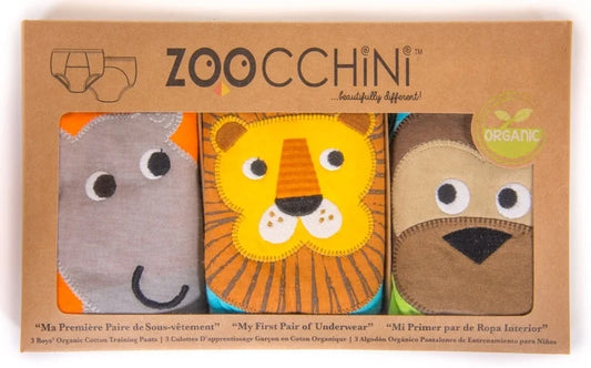 Zoocchini Training Pants Boys aus Bio-Baumwolle - Safari Friends