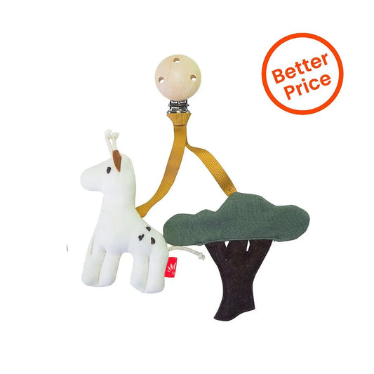 Kikadu Clip mit Anhänger Giraffe und Baum