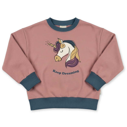 Maxomorra Sweatshirt Unicorn  - Keep Dreaming GOTS