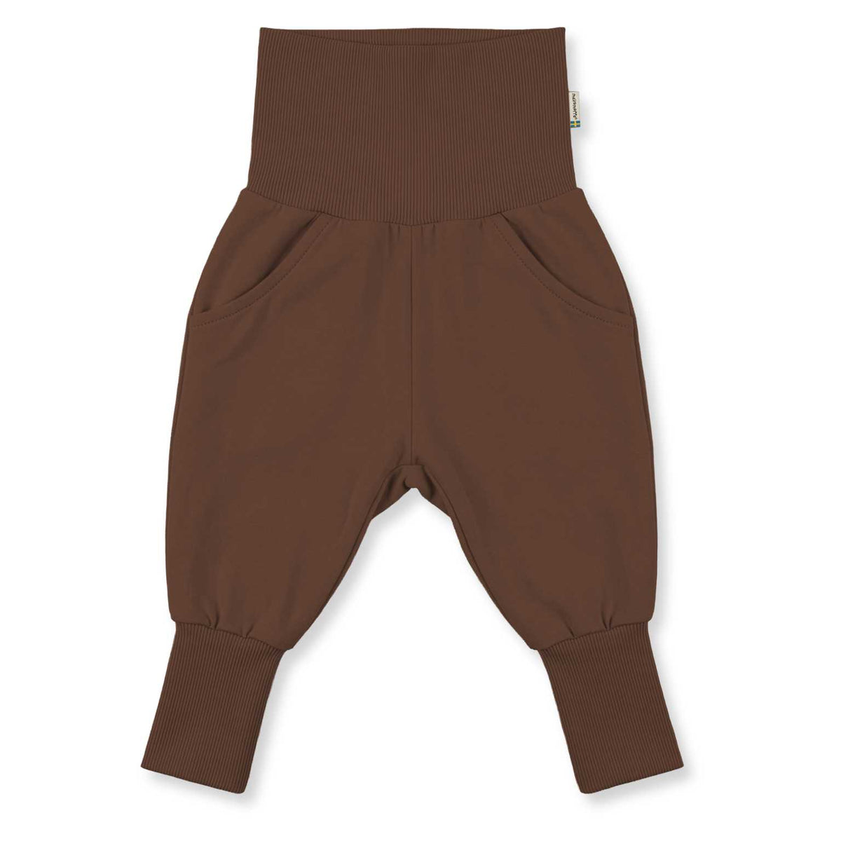 Maxomorra Nabelbundhose Braun GOTS
