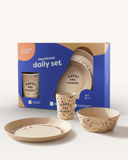 Little Casimir Daily Set aus Becher, Teller und Schale