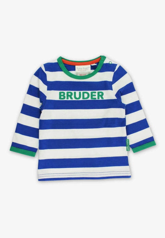 Toby Tiger Langarmshirt 'Bruder' gestreift GOTS