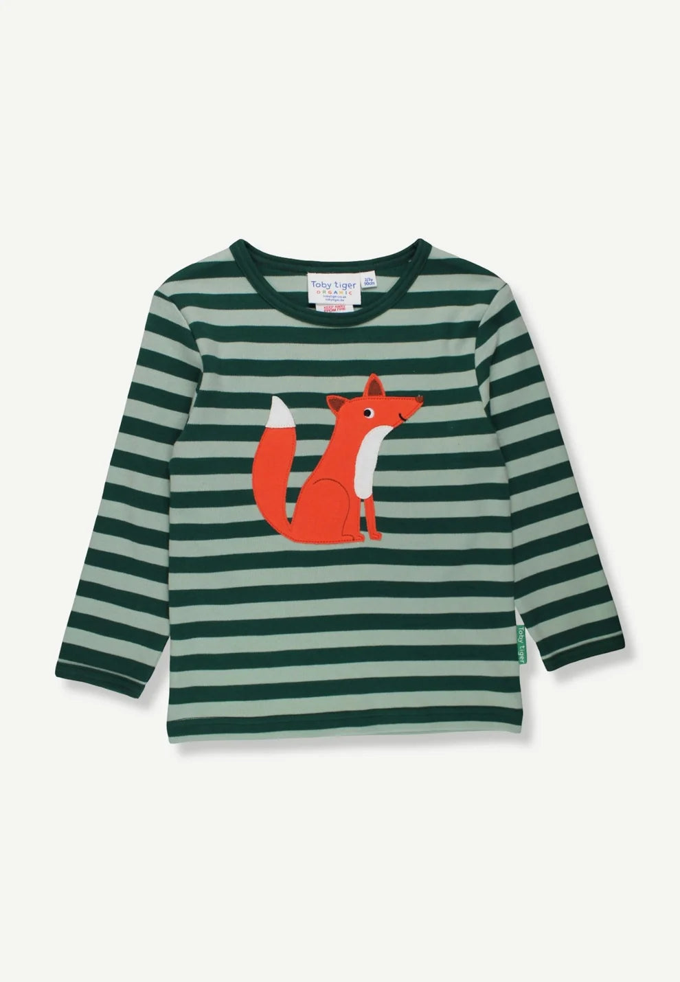 Toby Tiger Langarmshirt mit Fuchs-Applikation GOTS