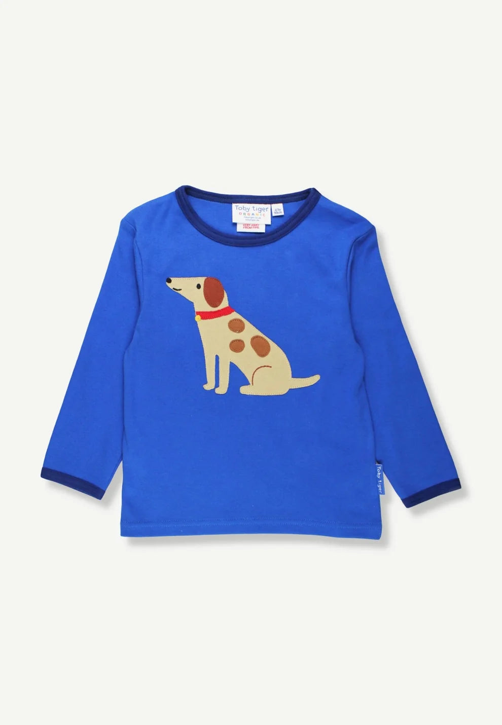 Toby Tiger Langarmshirt mit Hunde-Applikation GOTS