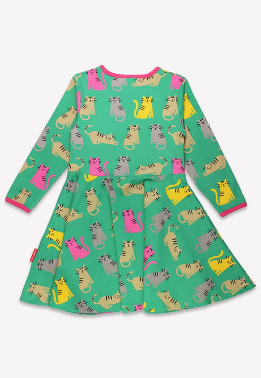 Toby Tiger Skaterkleid mit Kätzchenprint GOTS