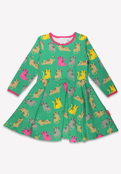 Toby Tiger Skaterkleid mit Kätzchenprint GOTS