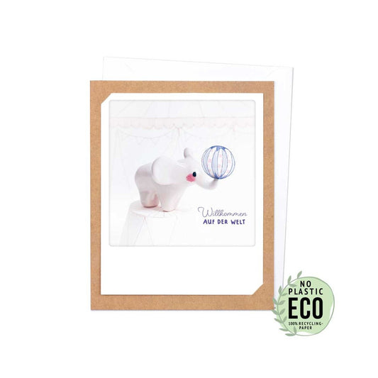 Pickmotion Klappkarte  'Willkommen auf der Welt'