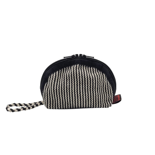 Frida Feeling Pocket-Täschchen aus Baumwolle, schwarz/weiß