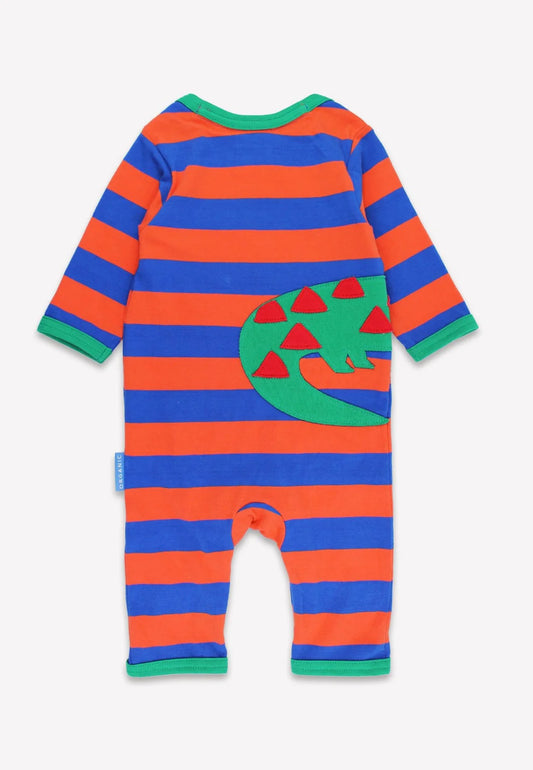 Toby Tiger Strampler mit Krokodil-Applikation GOTS