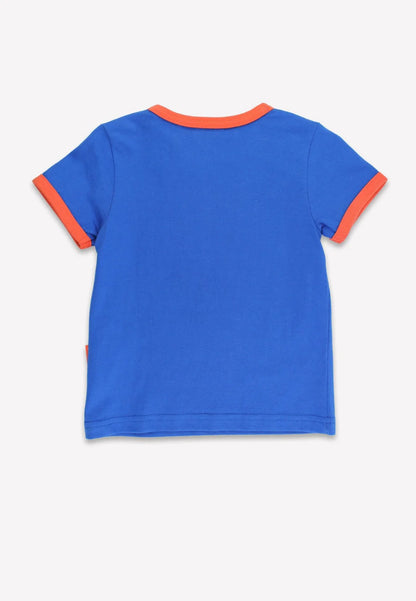 Toby Tiger T-Shirt mit Löwenapplikation GOTS