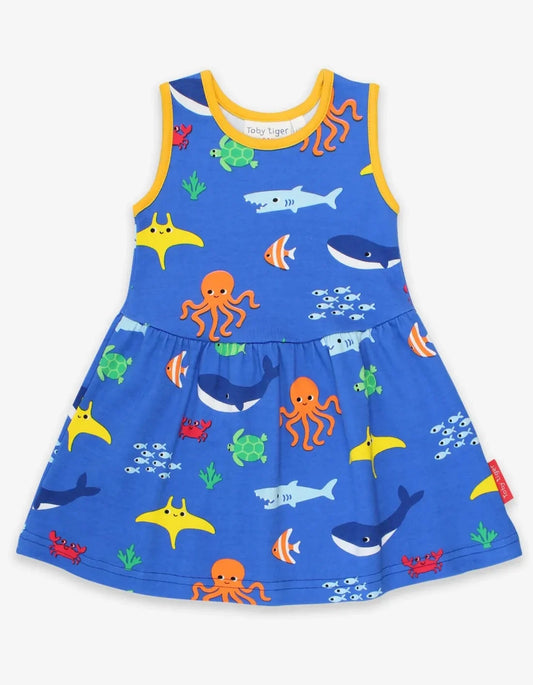 Toby Tiger Sommerkleid mit Meerestierenprint GOTS