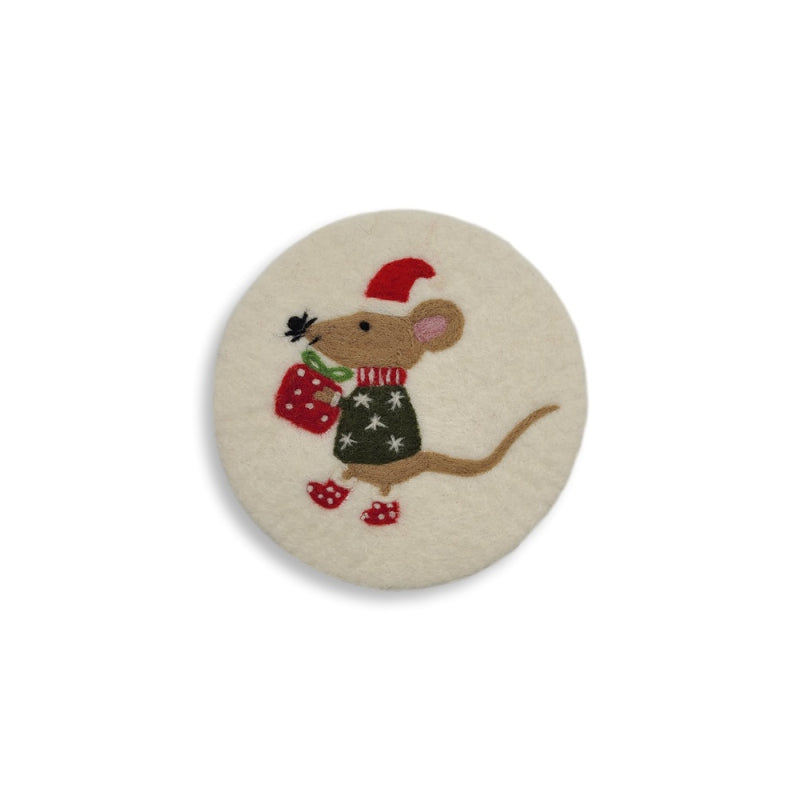 Frida Feeling Filz Untersetzer Maus mit Geschenk